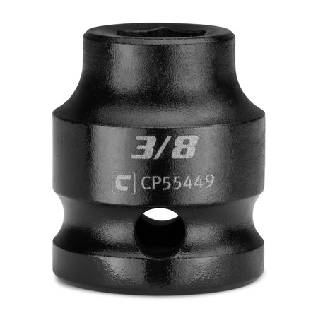 CAPRI TOOLS 1/2 in Drive 3/8 in 6-Point SAE Stubby Impact Socket CP55449